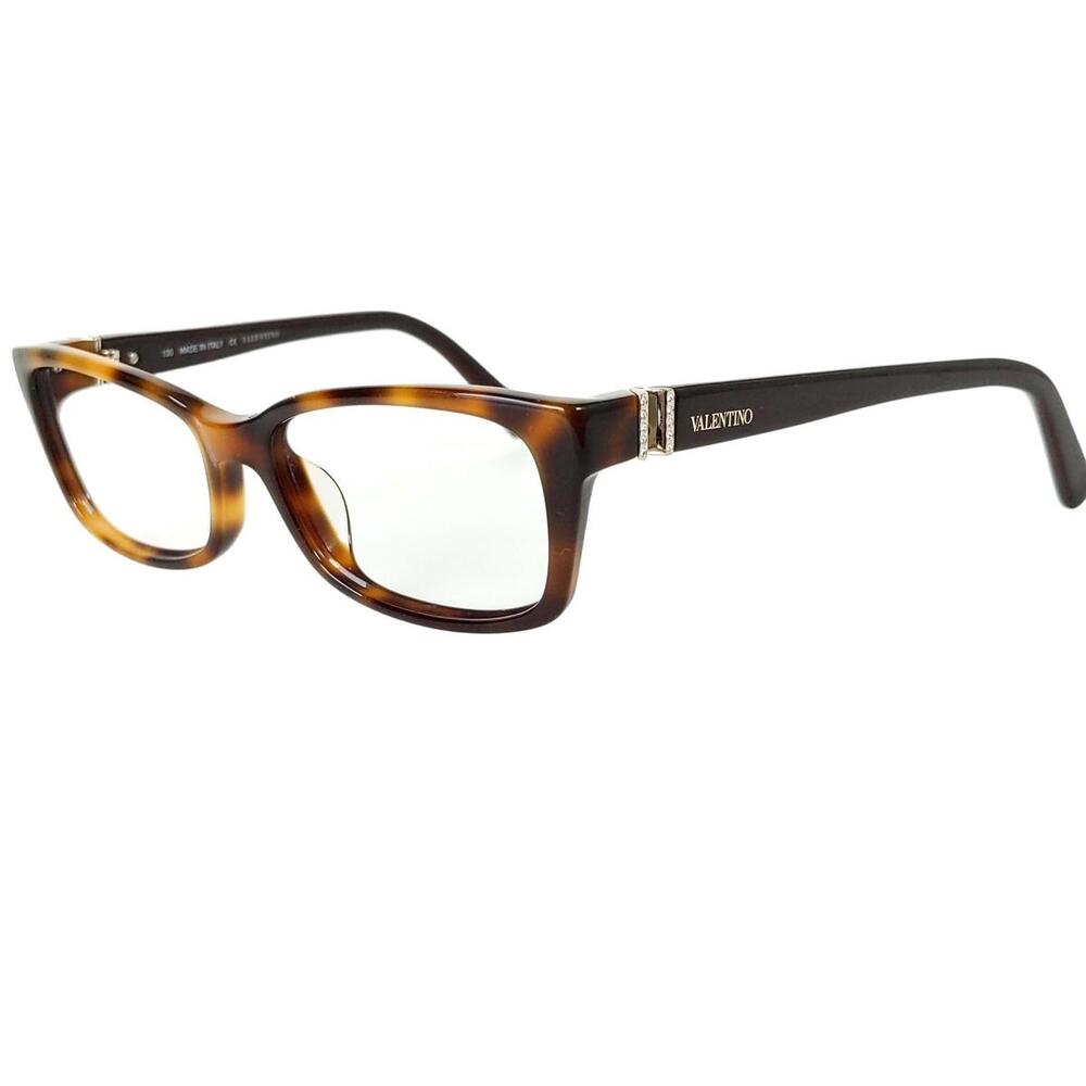 Valentino Italy V2615R Eyeglasses Tortoise Brown Rectangle [COPY]